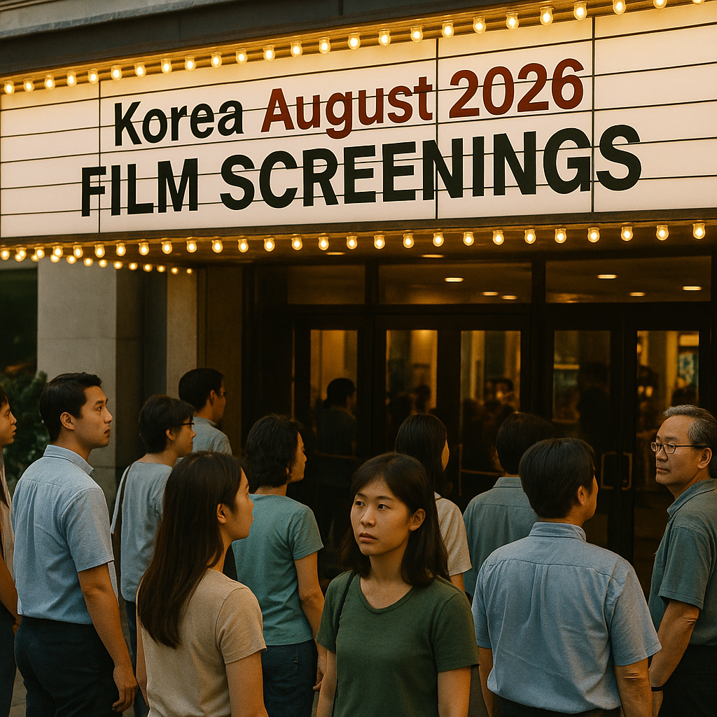 Korea August 2026 Film Screenings, Broken Down Step by Step